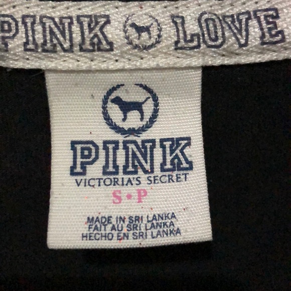 LOVR PINK partial zip up crew neck sweater - Picture 4 of 4